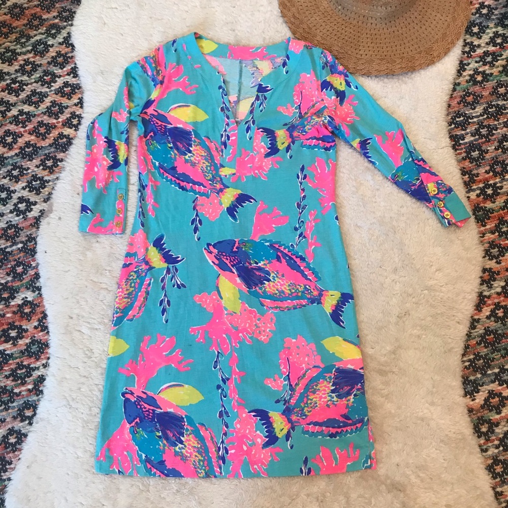Lilly Pulitzer | Rare Print 3/4 Sleeve Dress Small